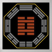 I Ching Hexagram 29 K'an "The Abyss" Poster