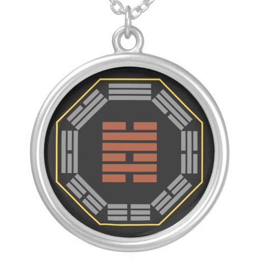 I Ching Hexagram 47 K'un "Oppression" Personalized Necklace