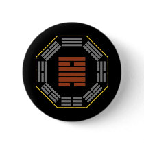 I Ching Hexagram 50 Ting "The Cauldron" Pinback Buttons