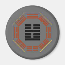 I Ching Hexagram 51 Chen "The Arousing" Refrigerator Magnet