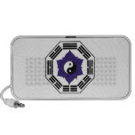 I Ching Lotus negro YinYang Mini Altavoces