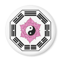 I Ching Lotus YinYang magnets by JKcoder I Ching Lotus YinYang magnets