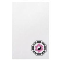 I Ching Lotus YinYang Personalized Stationery
