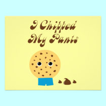 I Chipped My Pants Chocolate Chip Cookie invitations