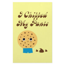 I Chipped My Pants Chocolate Chip Cookie stationery