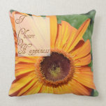 I Choose Happiness Throw Pillows