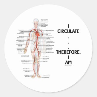 I Circulate . . . Therefore, I Am (Circulation) Sticker
