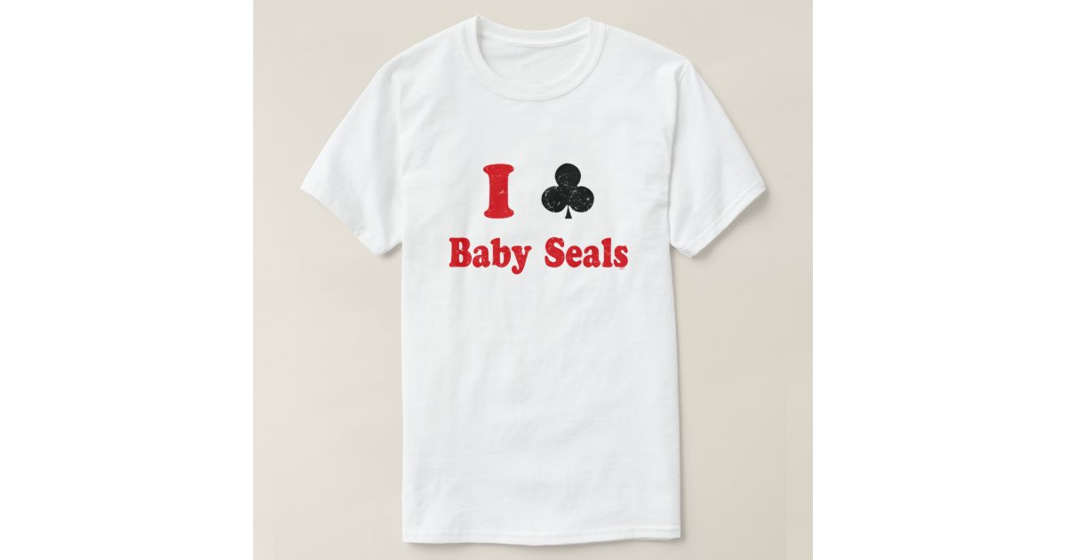 I Club Baby Seals TShirt Zazzle