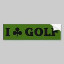 I (club) Golf bumper stickers