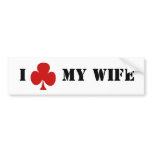 I 'club' my wife bumper sticker