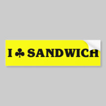 I (club) Sandwich bumper stickers