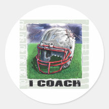 I Coach! Helmet Sticker