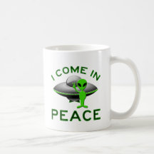 I COME IN PEACE - ALIEN MUG