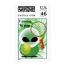 I Come to Play Tennis Stamps