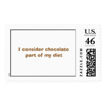 I consider chocolate part of my diet stamp