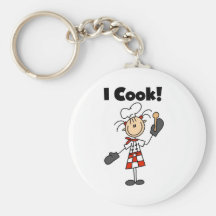I Cook - Female Chef Key Chain