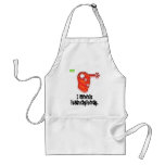 I cook headshots apron.