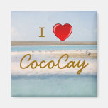 I corazón CocoCay Imán De Frigorífico