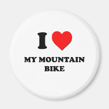 I corazón mi bici de montaña imanes  
