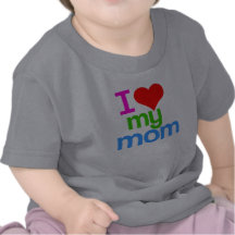 I corazón mi camiseta de la mamá
