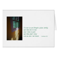 I Corinthians 13:12 Sympathy Card