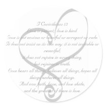I Corinthians 13 Love/Wedding Sticker by frugalbride I Corinthians 13 Love/Wedding Sticker
