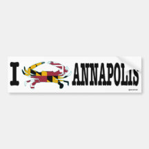 I Crab Annapolis Bumper Stickers