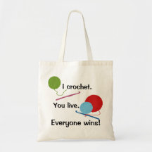 I Crochet You Live Bag