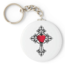 I Cross My Heart!  Keychain