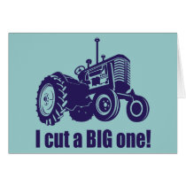 I Cut A Big One Landscaper Card