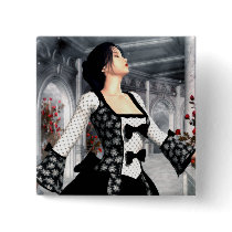 I Dance Alone Gothic Romance Art buttons