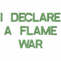 I DECLARE A FLAME WAR embroidered shirts by geekprideuk I DECLARE A FLAME WAR embroidered shirts