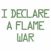 I DECLAREA FLAME WAR embroidered shirts by geekprideuk I DECLAREA FLAME WAR embroidered shirts