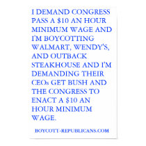 I DEMAND CONGRESS PASS A $10 AN HOUR MINIMUM WAGE posters by maximus7 I DEMAND CONGRESS PASS A $10 AN HOUR MINIMUM WAGE posters