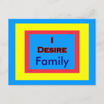 I Desire Family postcards