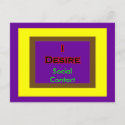 I Desire Social Contact postcard
