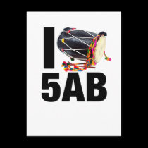 I ( Dhol ) 5AB postcards