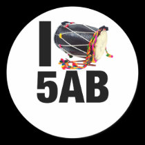 I ( Dhol ) 5AB stickers
