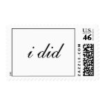 i did postage