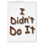 I Didn't Do It Cards