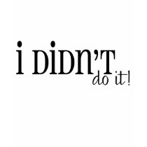 I Didn't Do It T-Shirt