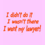 I didn't do it....