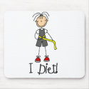 I Diet Stick Figure Mousepad by stick_figures I Diet Stick Figure Mousepad