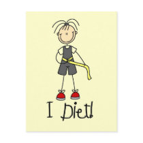 I Diet Tshirts and Gifts postcards by stick_figures I Diet Tshirts and Gifts postcards