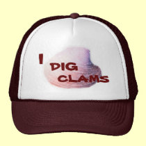 I DIG CLAMS HAT hats