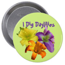 I Dig Daylilies buttons