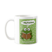 I Dig Fractions Mug by calculatorhut I Dig Fractions Mug