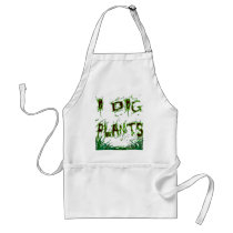 I Dig Plants Gardener Slogan Apron aprons