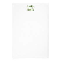 I Dig Plants Gardener Slogan stationery