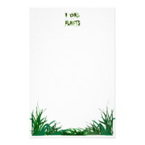 I Dig Plants Gardener Slogan Stationery stationery